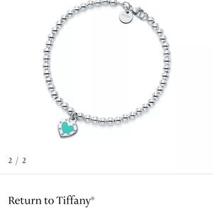 Return to Tiffany -  Love Tiffany Blue® Heart Tag Bead Bracelet in Silver